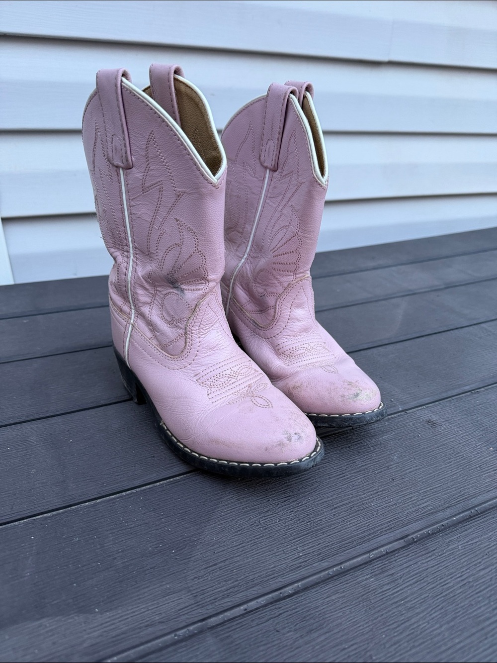 Pink Girls' Western Cowboy Boots